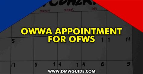 OWWA Membership Appointment Scheduler.